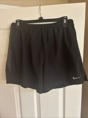 Nike Women’s Black Athletic Running Shorts with Reflective Swoosh